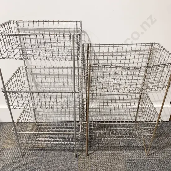 Wire Mesh Two Tier & Three Tier Storage Baskets