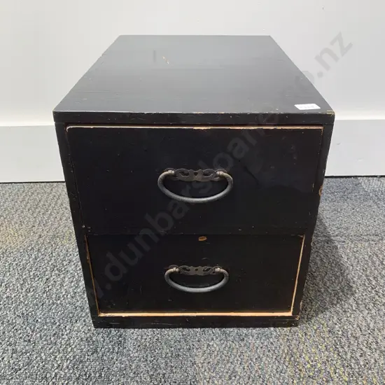 Lacquered Two Drawer Box