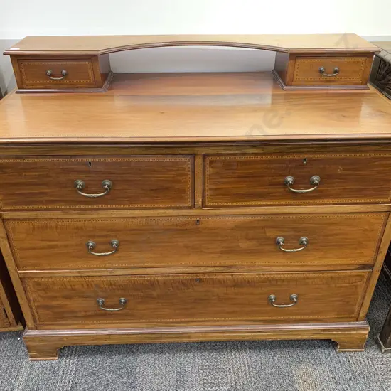 Inlaid Mahogany Dressing Chest