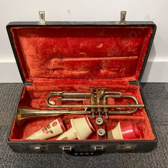 Brass Trumpet In Case