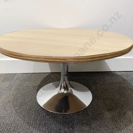 Circular Mid Century Formica Top Coffee Table