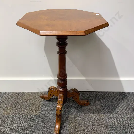 Walnut Octagonal Wine Table