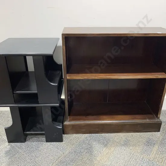 Small Two Tier Bookshelf with Two Side Tables