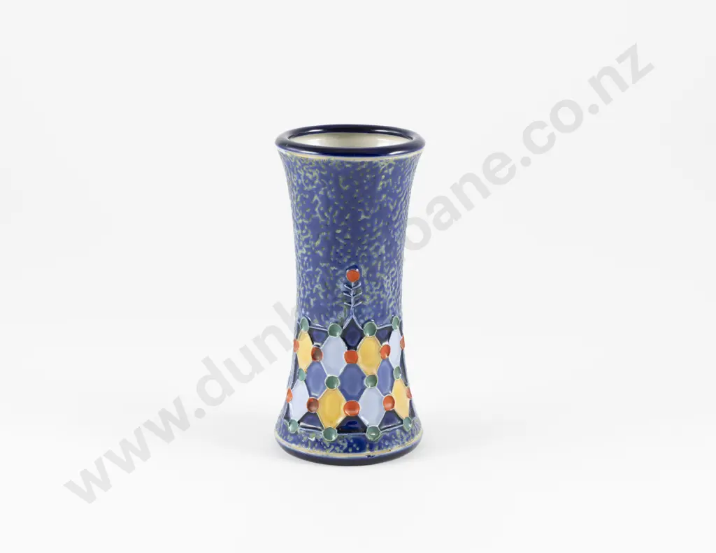 Early C20th Amphora Vase with Geometric Pattern Image 1++