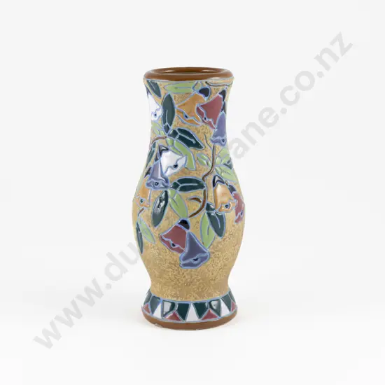 Early C20th Amphora Vase With Stylised Floral Decoration