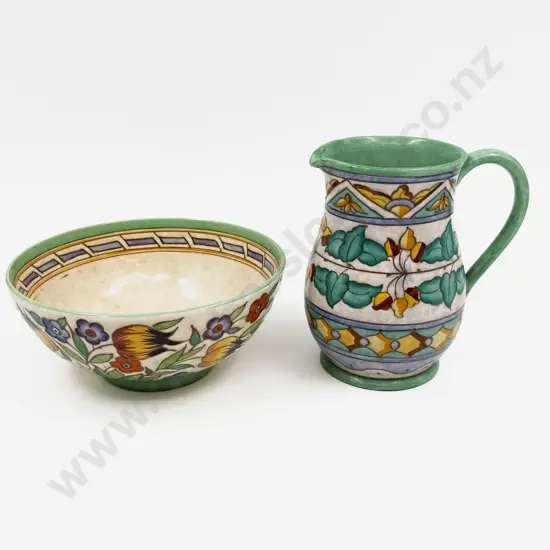 Burleigh Ware Charlotte Rhead Bowl & Jug