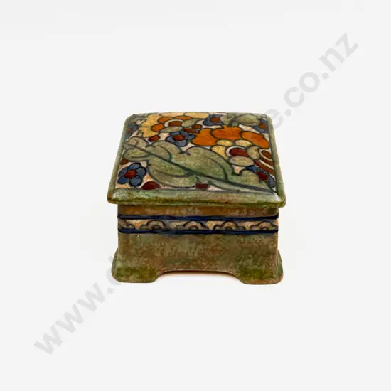 Crown Ducal Signed Charlotte Rhead Trinket Box