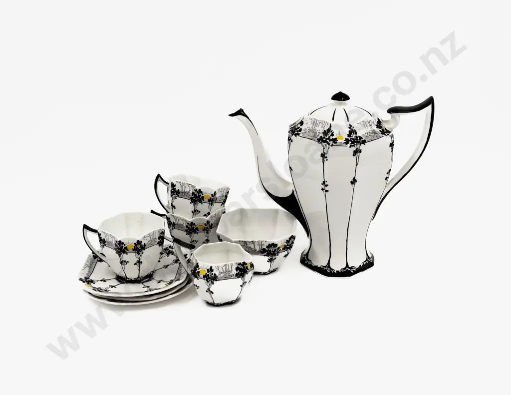 Shelley Art Deco Part Coffee Set Image 1++