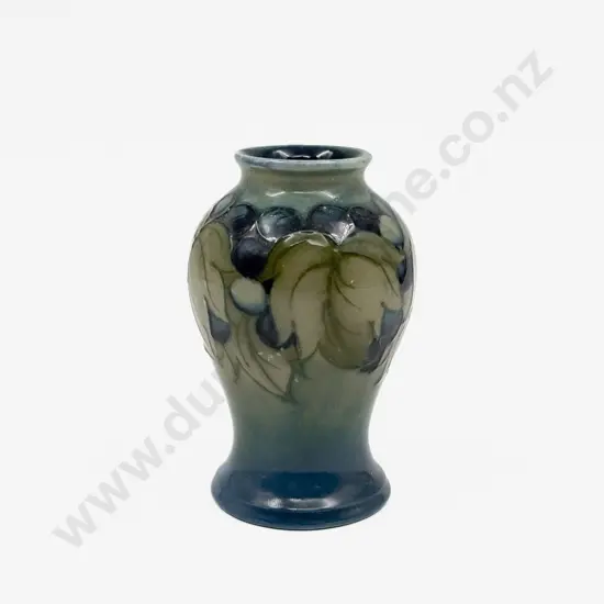 Moorcroft C 1970 Leaf & Berry Patterned Posy Vase