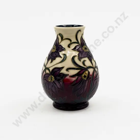 Boxed Moorcroft C2000 Modern Floral Pattern Vase