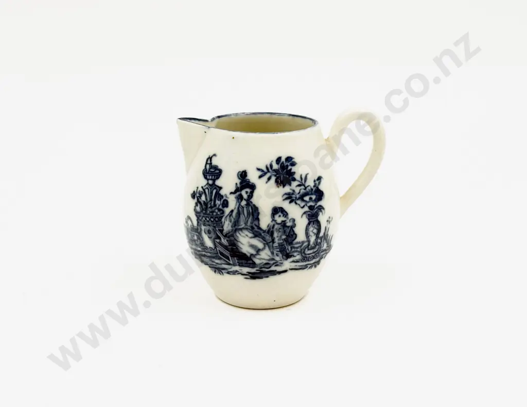 Late C18th First Period Worcester Cream Jug Image 1++