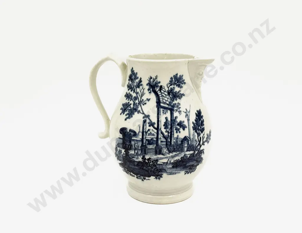 Late C18th First Period Worcester Mask Jug Image 1++