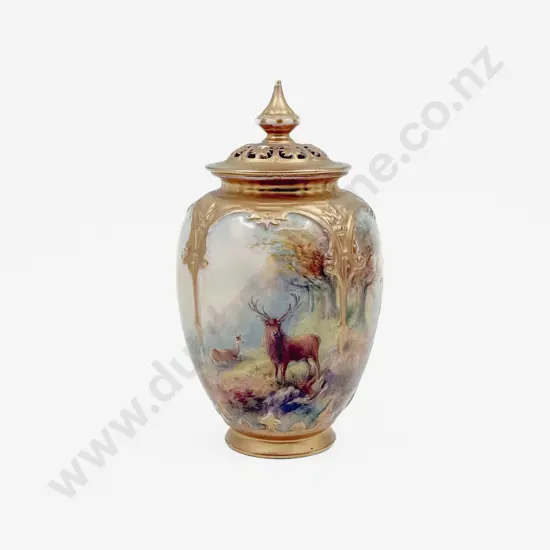 Royal Worcester Vase With Cover