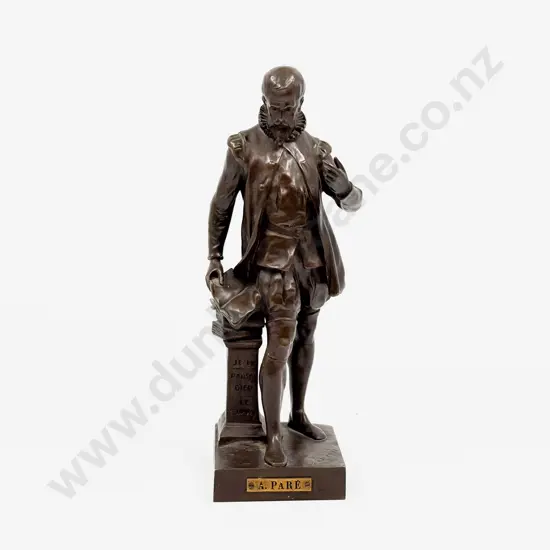 Bronze Desk Top Statue Titled “A Pare”