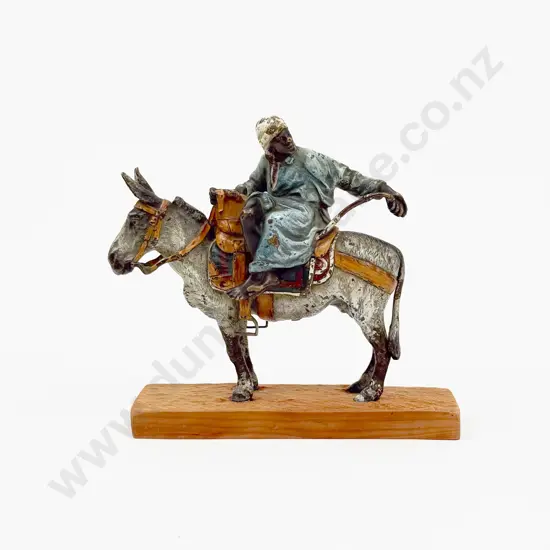 Austrian Cold Painted North African Trader on Donkey