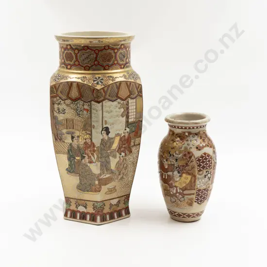 Late C19th Satsuma Mantel Vase