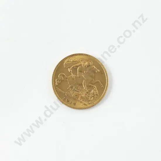1914 Half Gold Sovereign