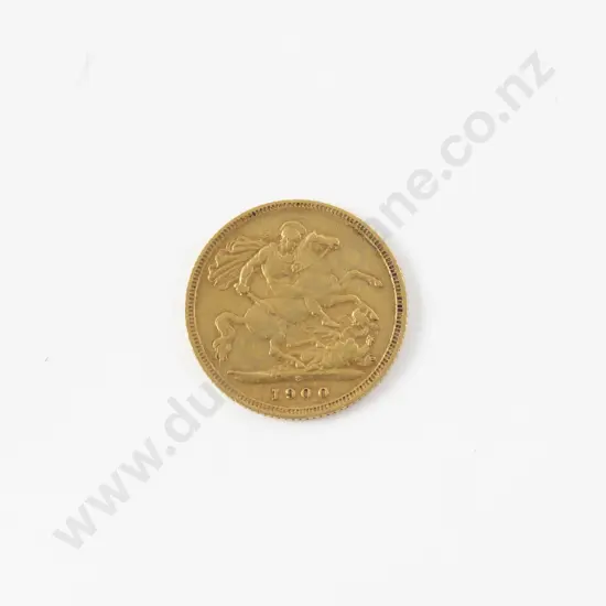 1900 Half Gold Sovereign