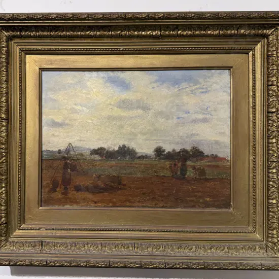 P Mackie - English Harvest Scene