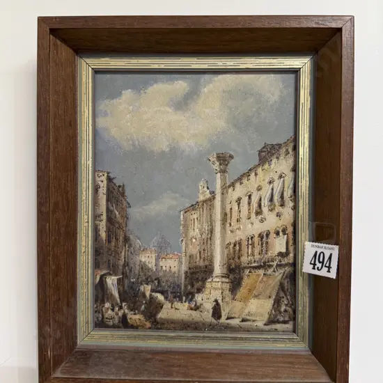 Attributed to Samuel Prout (British 1783 - 1852) - City Square