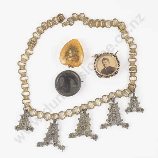 Victorian 9ct Framed Portrait Brooch/Pendant