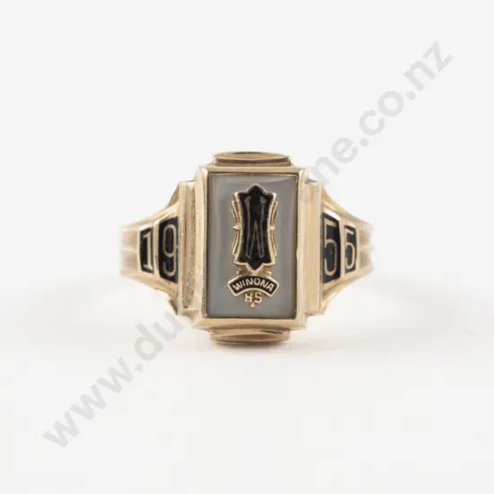 10ct and MOP Wyoming High School Graduation Ring