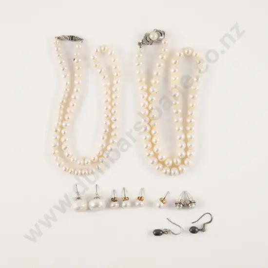 Two Single Strand Fresh Water Pearl Necklaces