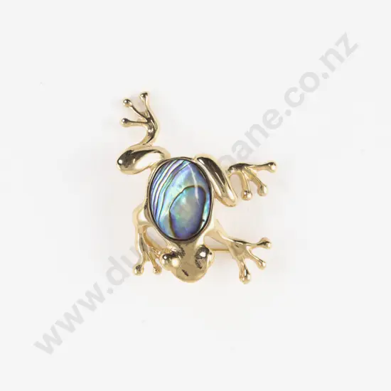 Ariki Paua Frog Broach