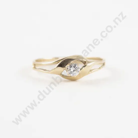 14ct Solitaire Diamond Ring