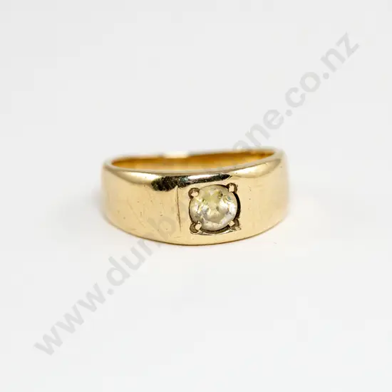 9ct Single Stone Diamond Paste Ring