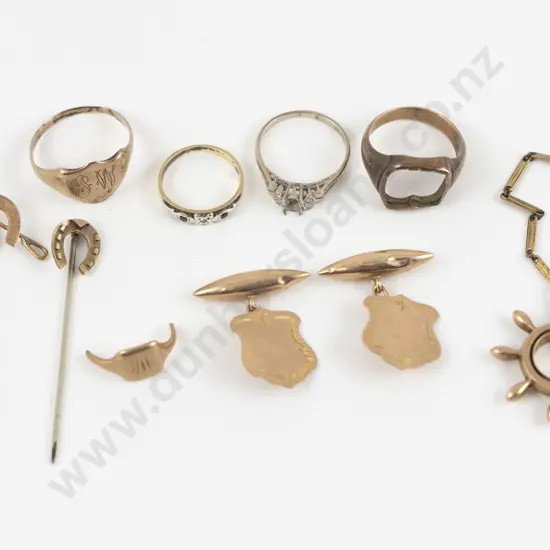9ct and 10/14ct Gold Pieces for Scrap