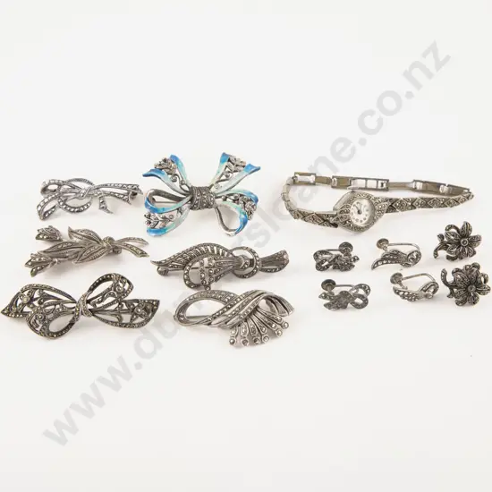 Collection of S/S Marcasite Jewellery