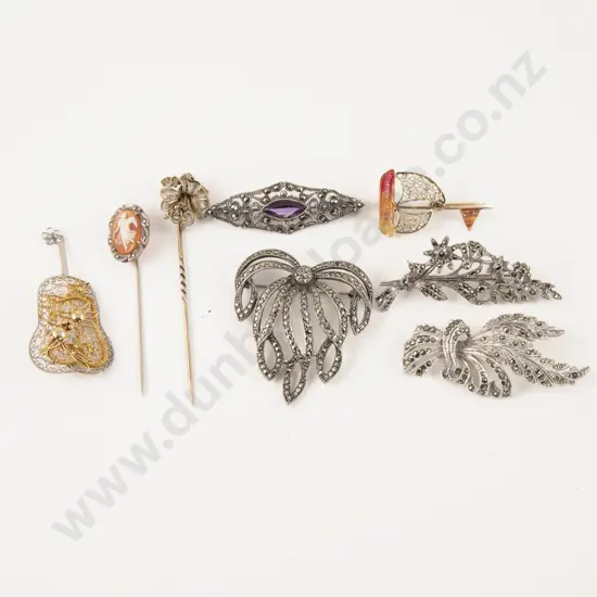 Collection of Silver Marcasite and Filigree Jewellery