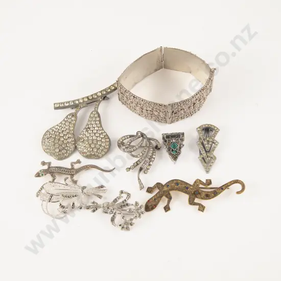 Collection of Vintage Marcasite and Filigree Jewellery