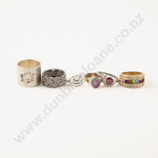 Collection of Four S/S Rings