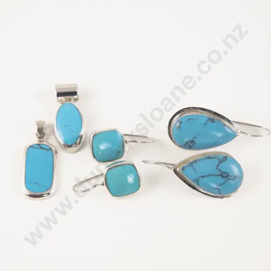 Small Collection of S/S Turquoise Jewellery