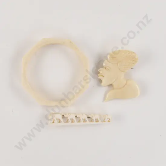 Small Collection of Ivory Jewellery