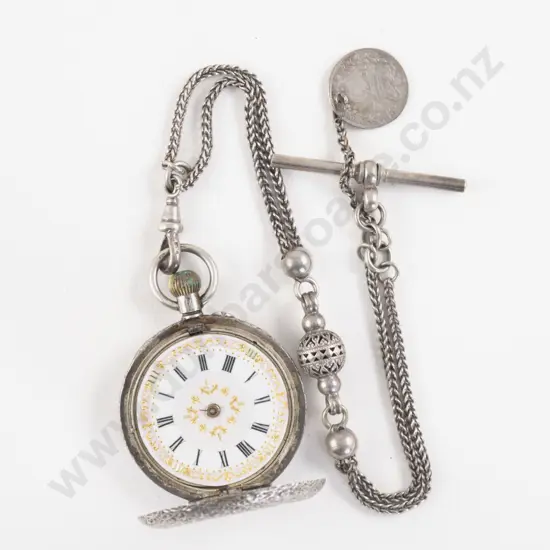 .935 Silver Hunter Cased Lever Wind Pocket Watch