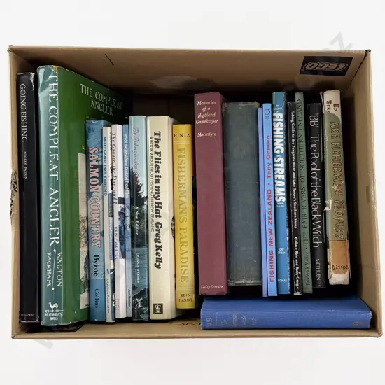 Box Of Assorted Fishing Books