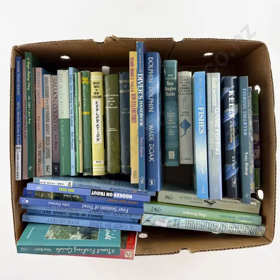 Box Of Assorted Fishing Books