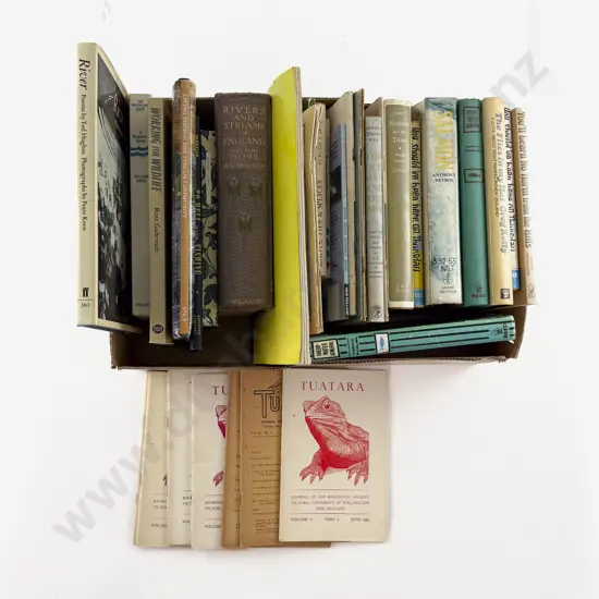 Box Of Assorted Fishing & Natural History Books