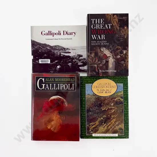 4 WWI NZ/Gallipoli Volumes