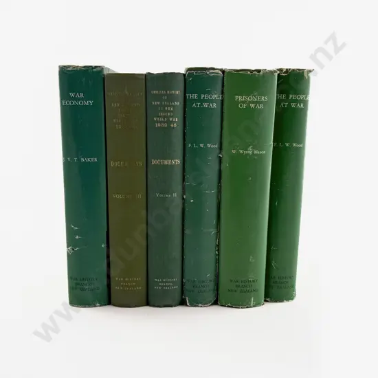 6 Volumes From The Official History of New Zealand in the Second World War 1939-45
