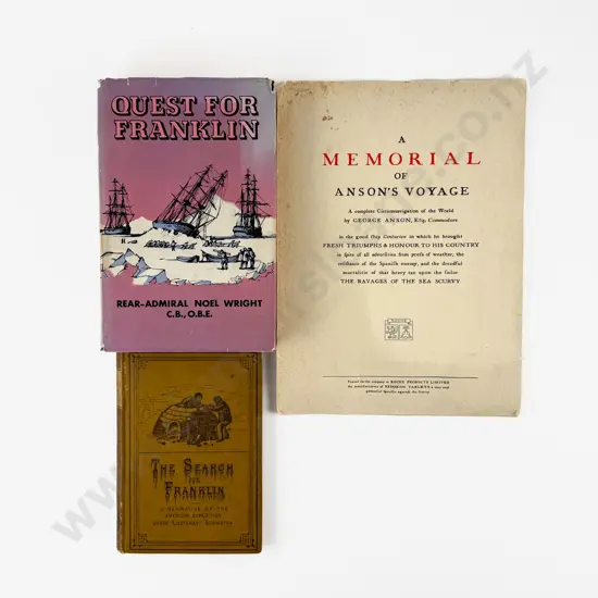 2 Volumes On Sir John Franklin & A Memorial Of Anson's Voyage