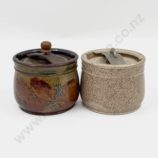 Two Doulton Stoneware Tobacco Jars
