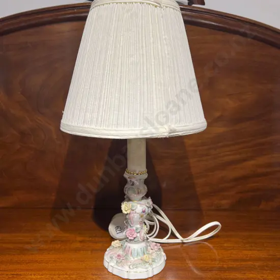 Floral Decorated Table Lamp