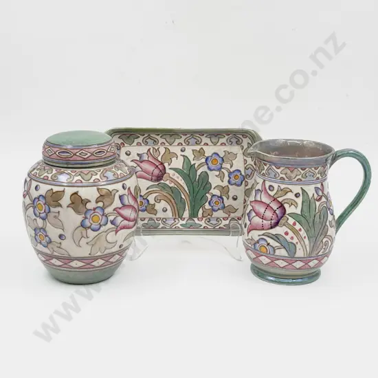 Three Pieces of Bursley Ware Charlotte Rhead