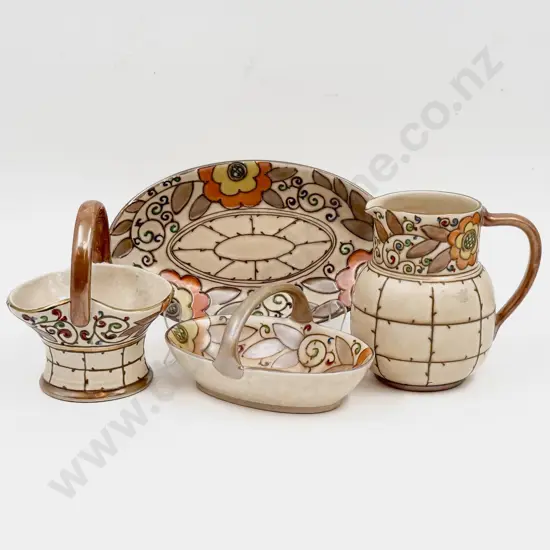 Four Pieces of Bursley Ware Charlotte Rhead