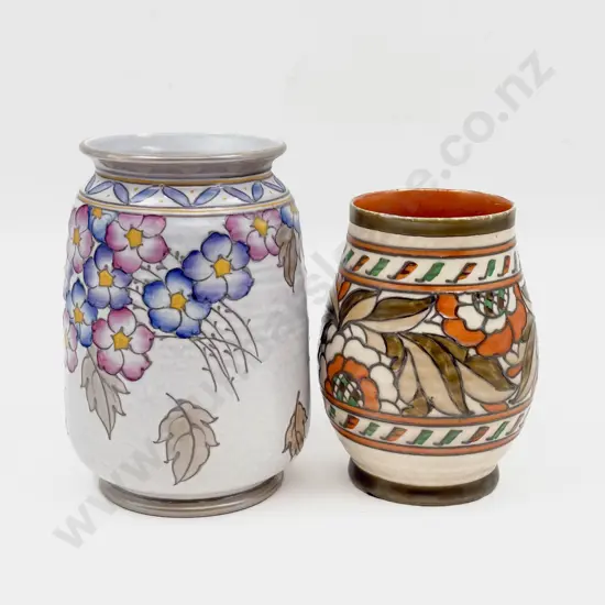 Two Bursley Ware Charlotte Rhead Vases