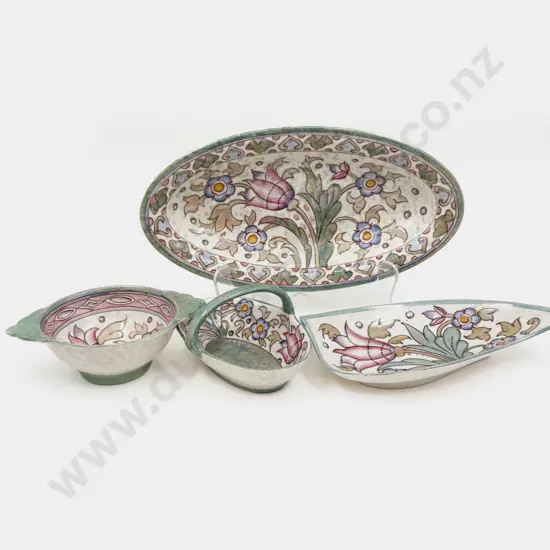 Four Pieces of Bursley Ware Charlotte Rhead